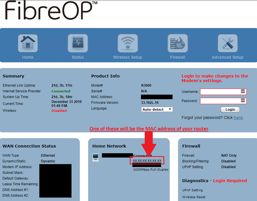 mweb fibre router setup